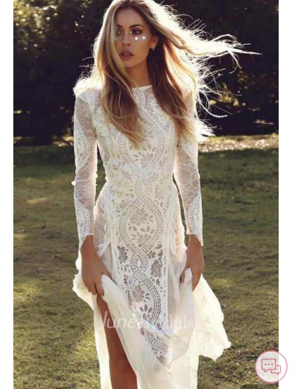 BRAND NEW June Bridals Lace Maxi Dress